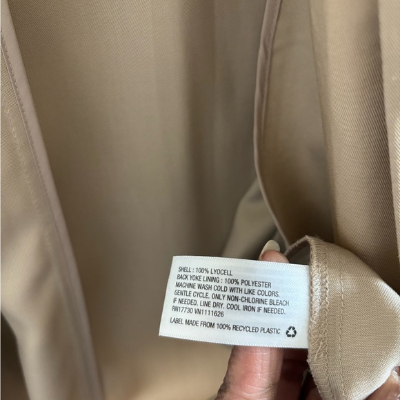 A New Day Trench Coat Jacket Beige Belted Womens S Preppy Classic Old Money - Picture 7 of 11